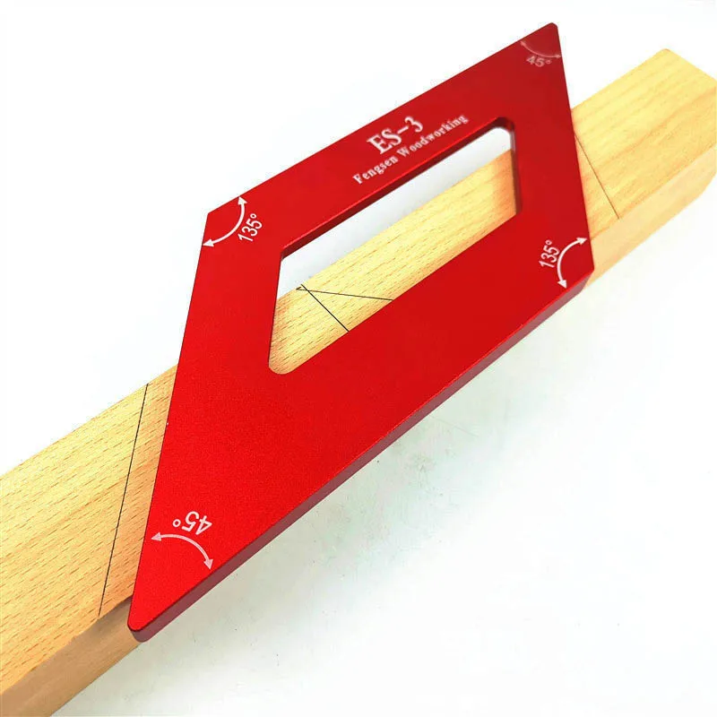 

ruler tools Ruler carpenter degree 45 DIY Layout /135 measuring Triangle Miter Scribing ruler Woodworking square tool angle