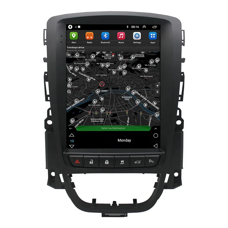 

Мультимедийный автомобильный радиоплеер Android Carplay, вертикальный стерео экран Теслы для Opel/Vauxhall/Astra J Buick/Verano 2009-2014