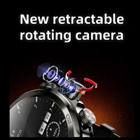 Original H19 Smart Watch Android 10.0 Smartwatch With 190° Rotary Camera GPS WIFI 1.95inch Larger Amoled Screen 256GB Storage 2