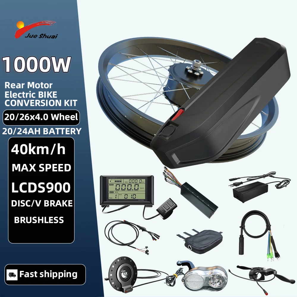 DREAMyun 48V 36V 1000W Electric Bike Conversion Kit, 26" 27.5" 29" Front Rear Wheel Electric Bicycle Motor Conversion Kit E-Bike Cycling Hub,36V, 1000W Front 26 - View #7