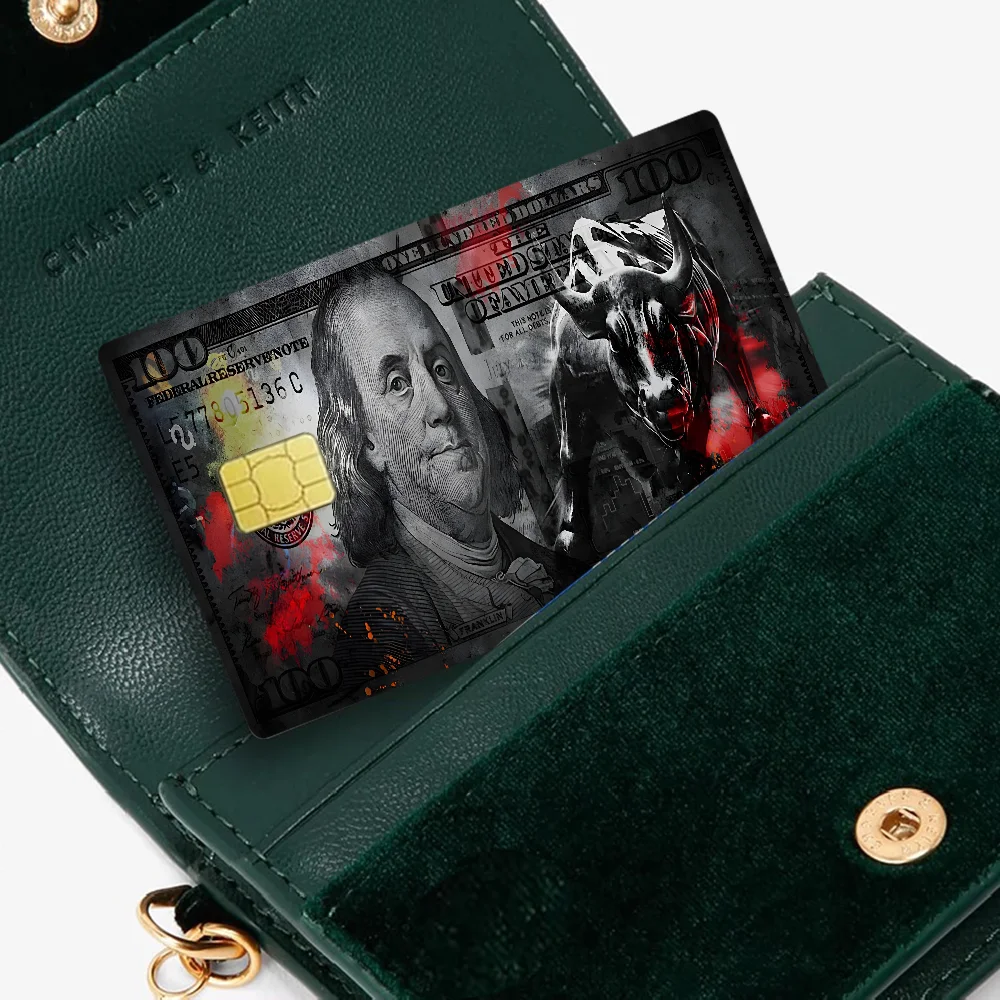 Stylish USA Dollar Credit Card Skin Sticker - Protective Film Decal