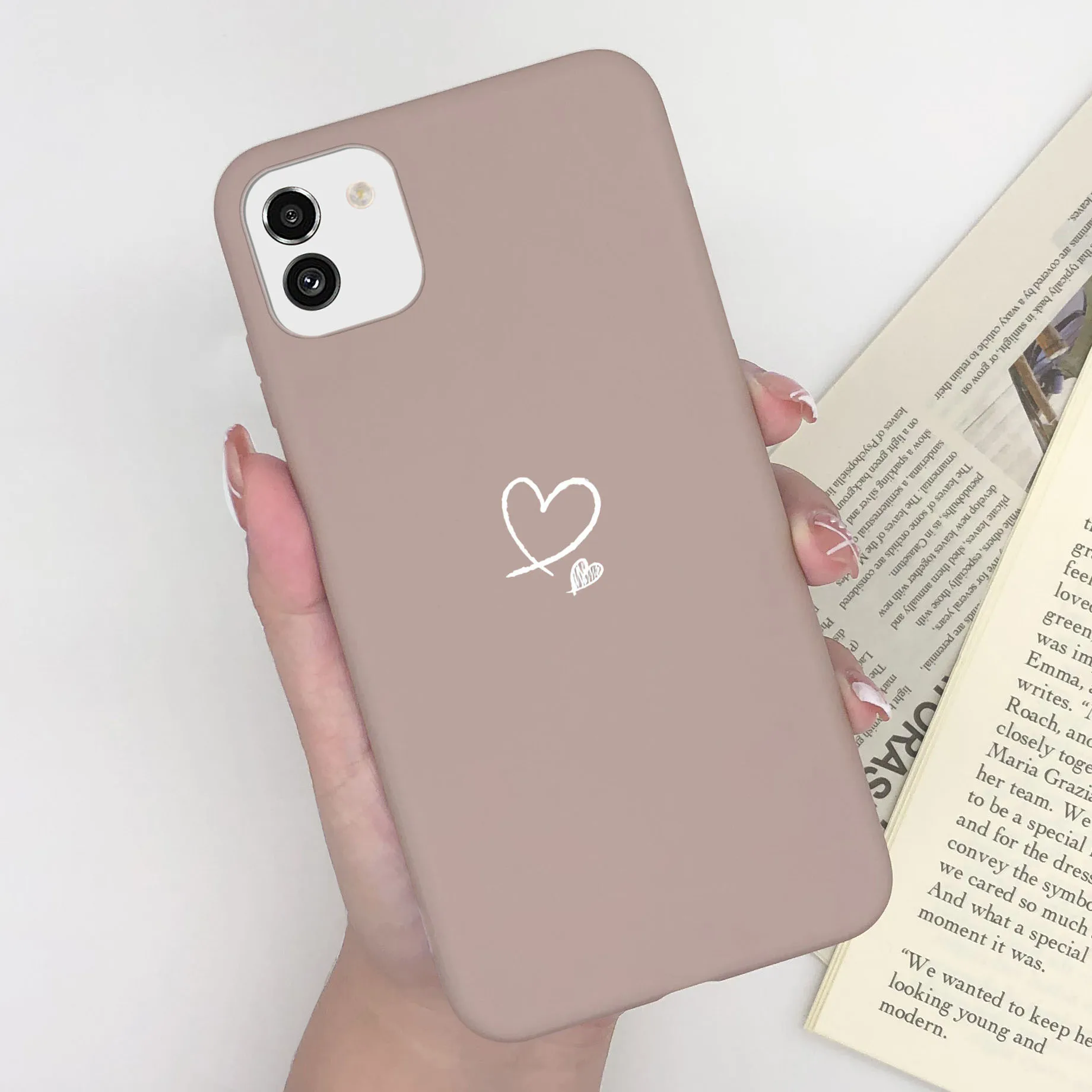 Cute Painted Soft Silicone Bumper Cover for Samsung Galaxy A03 Series