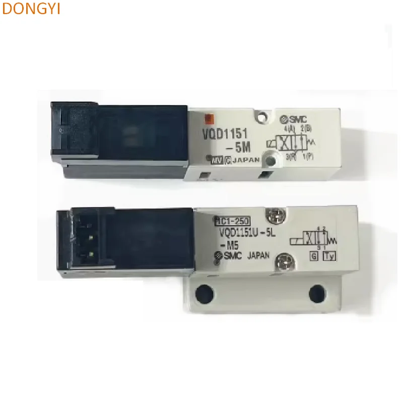 4 Port Solenoid Valve Direct Operated Poppet Type VQD1000 Series,VQD1121W/U/V-5L/5M/5L0/5MO-M5,VQD1121-5L/5M/5LO/5MO-M5.