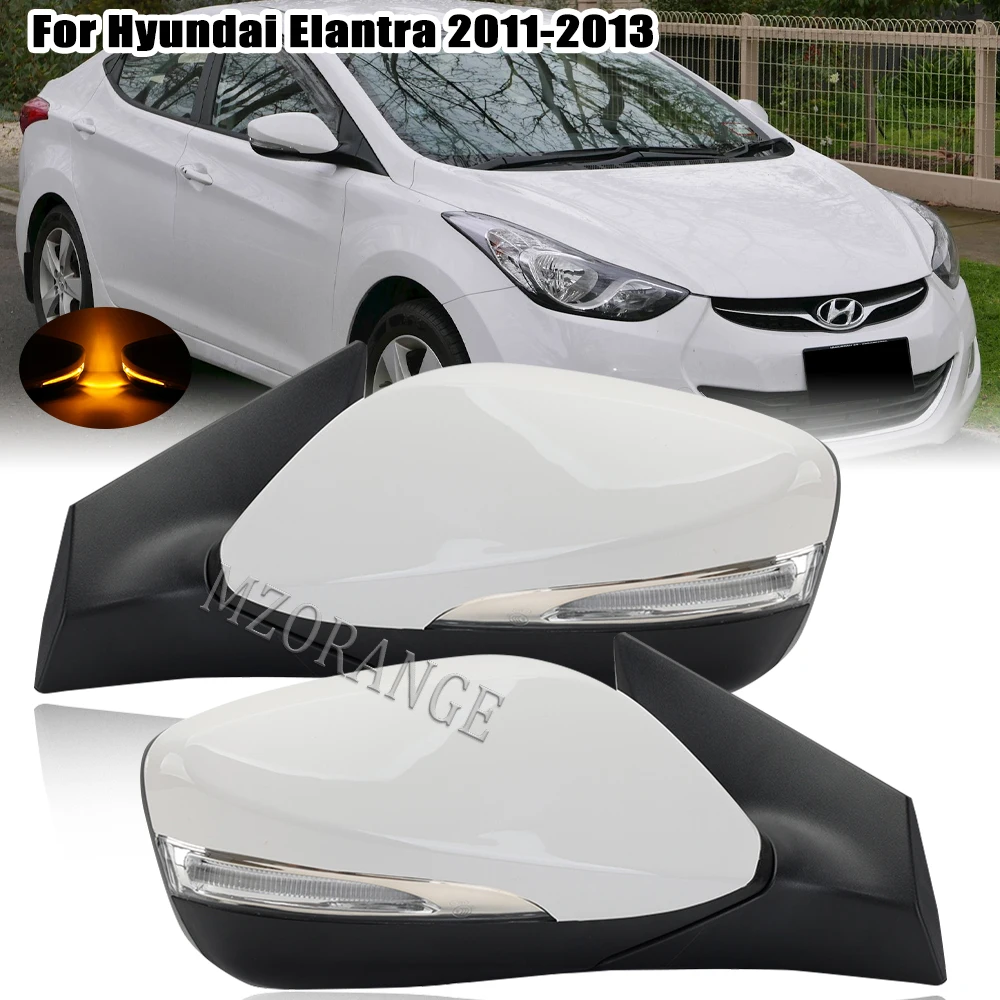 ForHyundaiElantra201120122013SideRearviewMirrorCoverDrivingDoorWingWhite6Wires.jpg