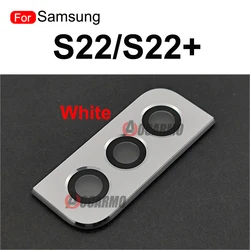 Rear Back Camera Lens with Frame Replacement Parts (White)