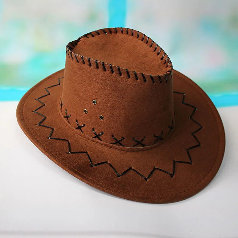 DESIGN - Cappello Da Cowboy Nero Con Fascia In Pelle Sintetica - Foto 6