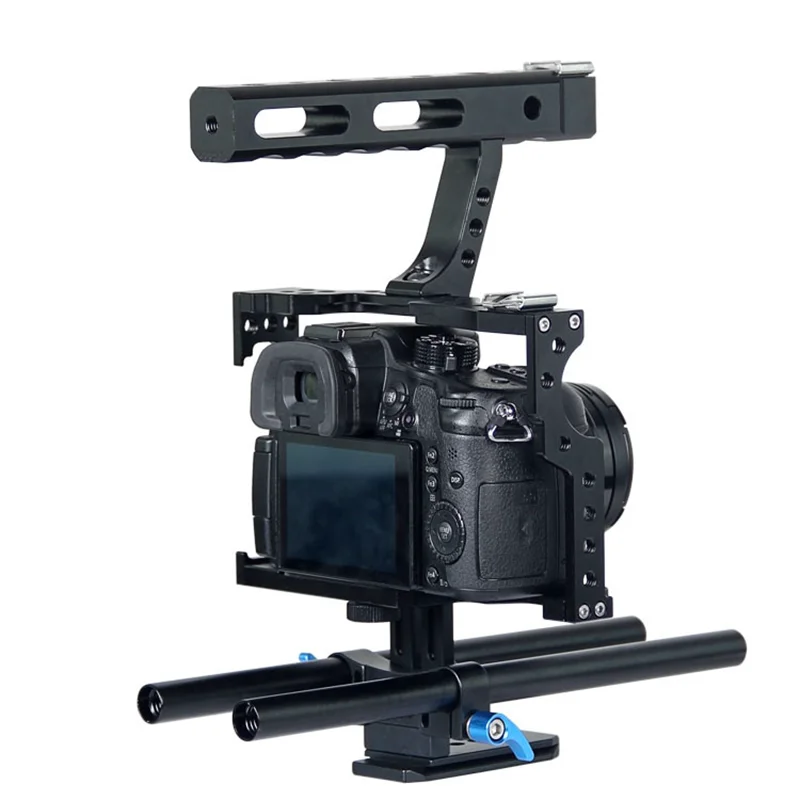 Фото Оборудование для фотосъемки JingYing из алюминиевого сплава для видеокамеры dslr rig для камеры GH4 A7S A7 A7R A7RII A7SII №4