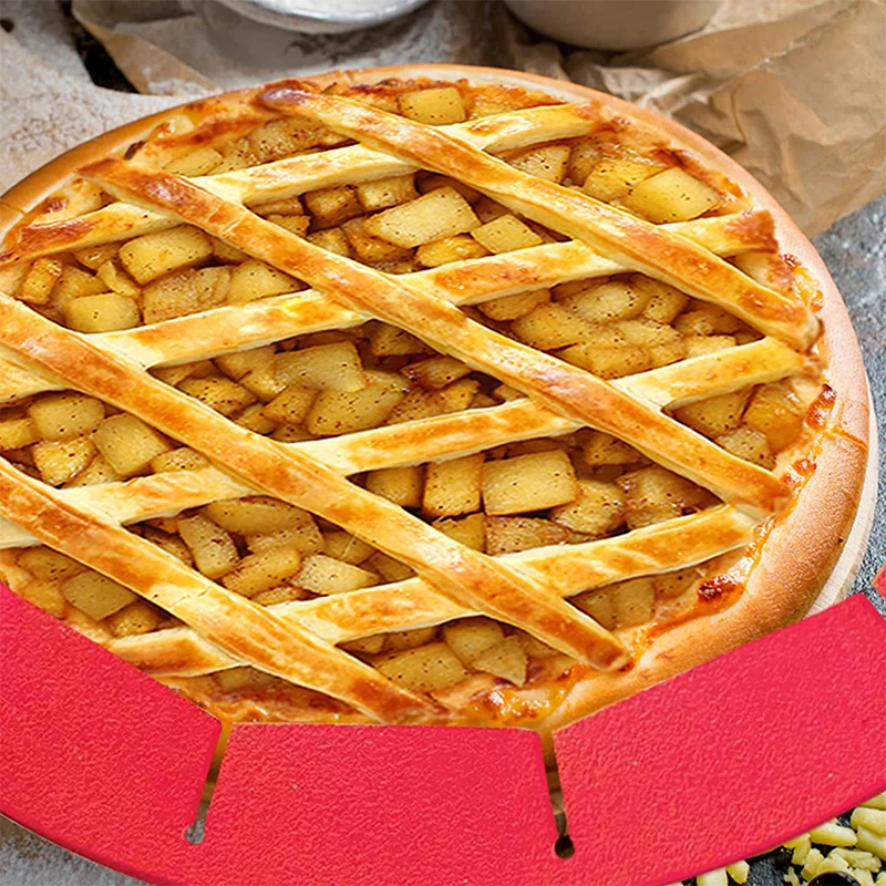 Adjustable Pie Crust Shield Reusable Silicone Pie Protectors Bake Crust Protector Cover Pizza Baking Kitchen Tools pie molds