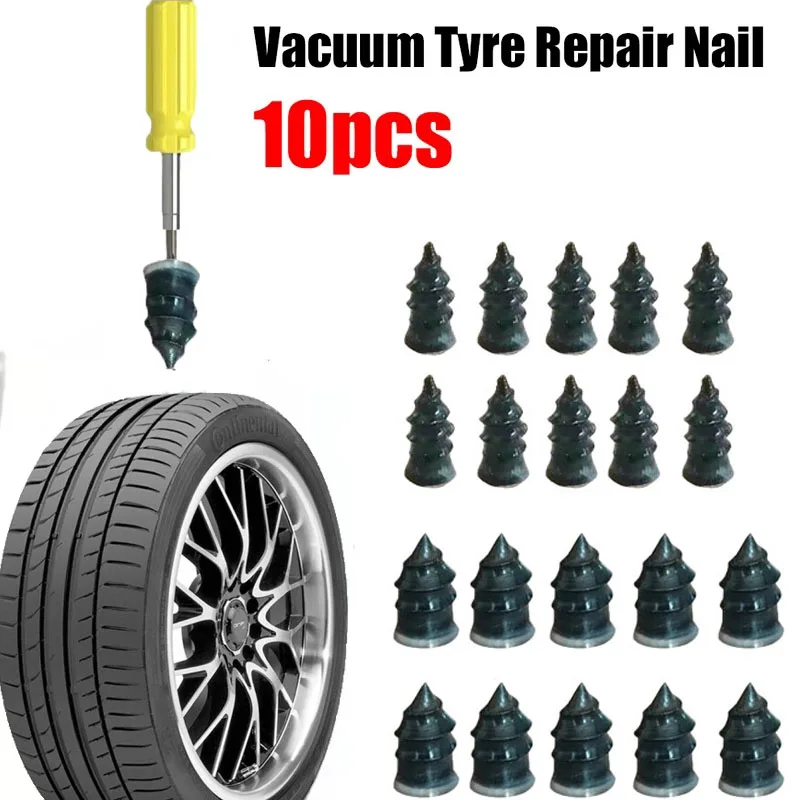 10pcs Vacuum Tyre Repair Nail For Car Truck Motorcycle Scooter Bike