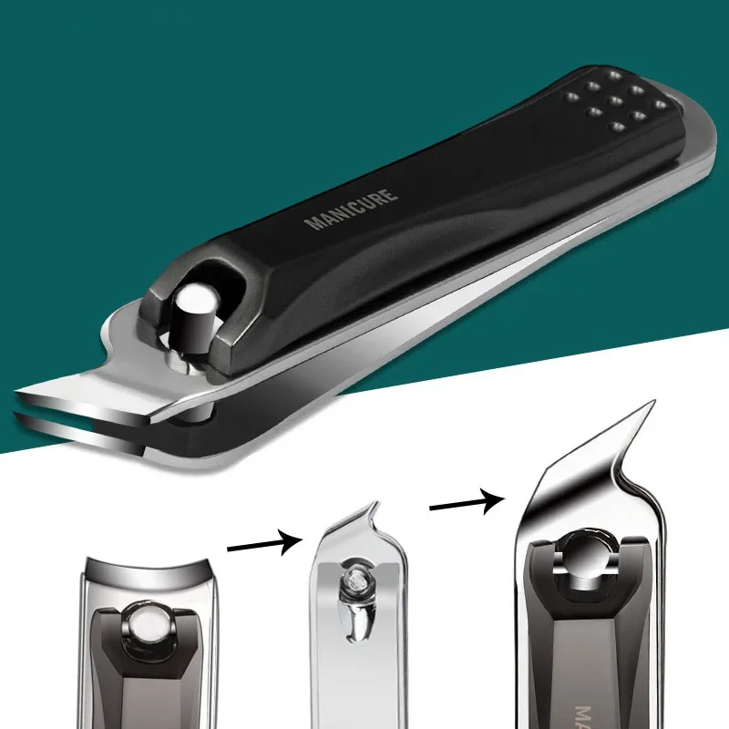 Large diagonal design nail clippers Nail clippers Single home high-end sharp nail groove nail clippers dead skin pedicure tool 5