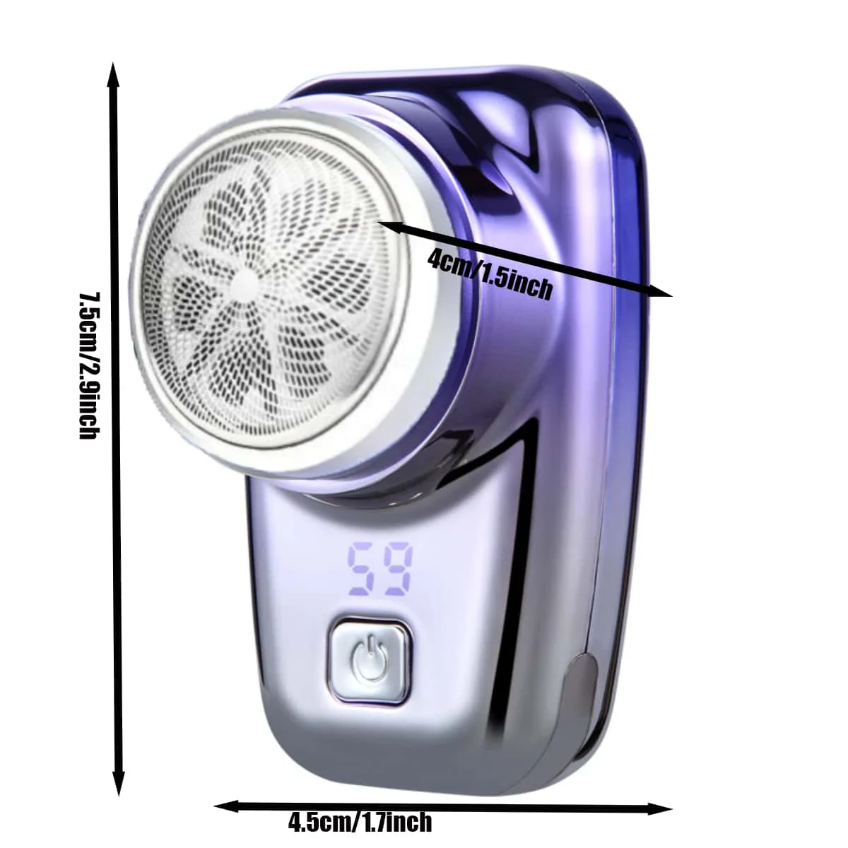 Electric shaver man New waterproof rechargeable mini men's essential pocket machine 3 knife head small steel gun electric shaver 6