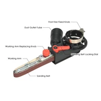 Multifunction Mini DIY Sanding Belt Adapter Bandfile  Sander for 115mm 4.5-inch and 125mm 5-inch Electric Angle Grinding Machine 2
