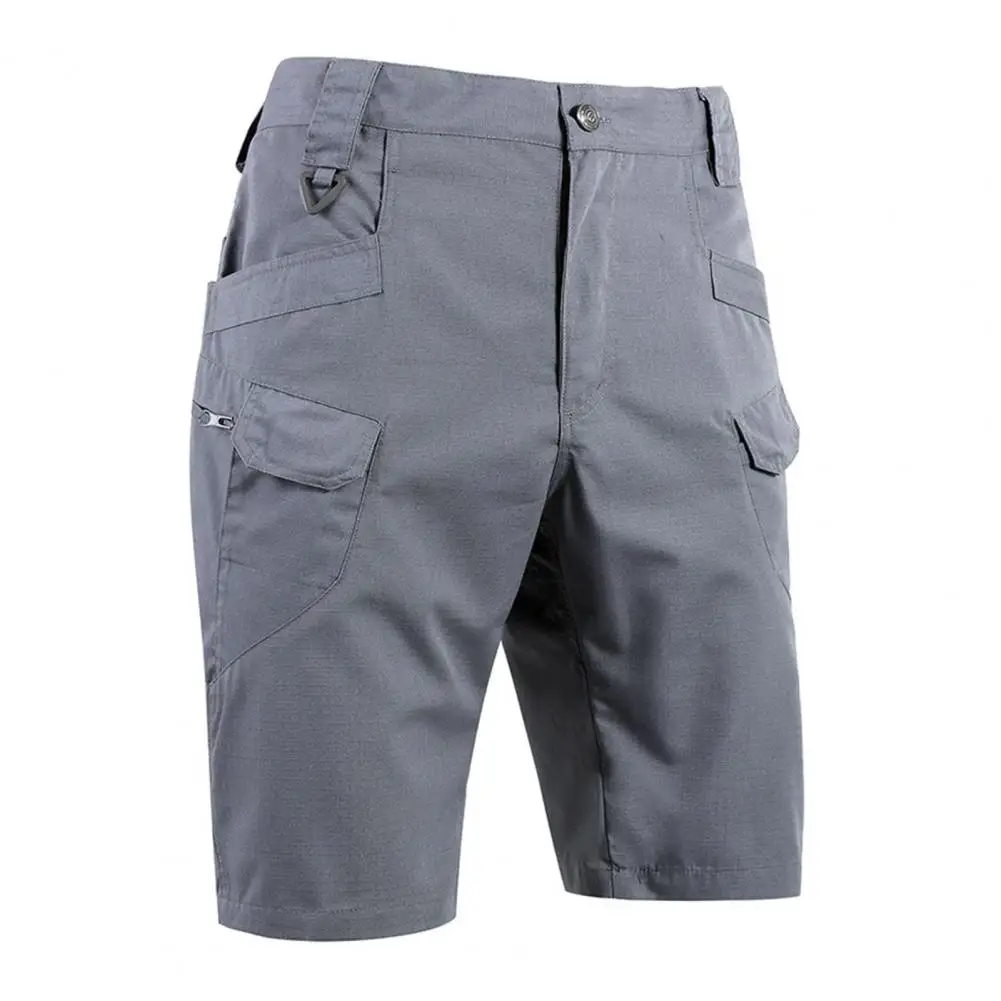 

Mens Cargo Shorts Summer Tactical Cropped Trousers Military Outdoor Waterproof Multi-pocket Bermudas Pants Camo Ripstop Hiking