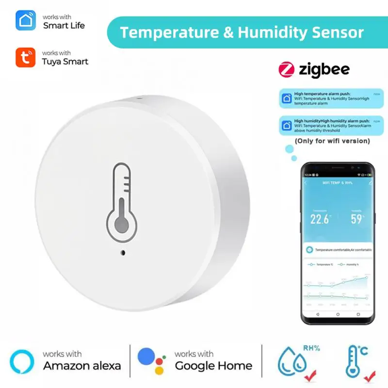 Tuya Zigbee Smart Home Temperature Humidity Sensor Temperature