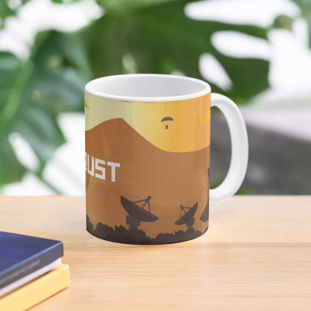 

Rust Yellow Coffee Mug Breakfast Porcelain Large Glasses Mug