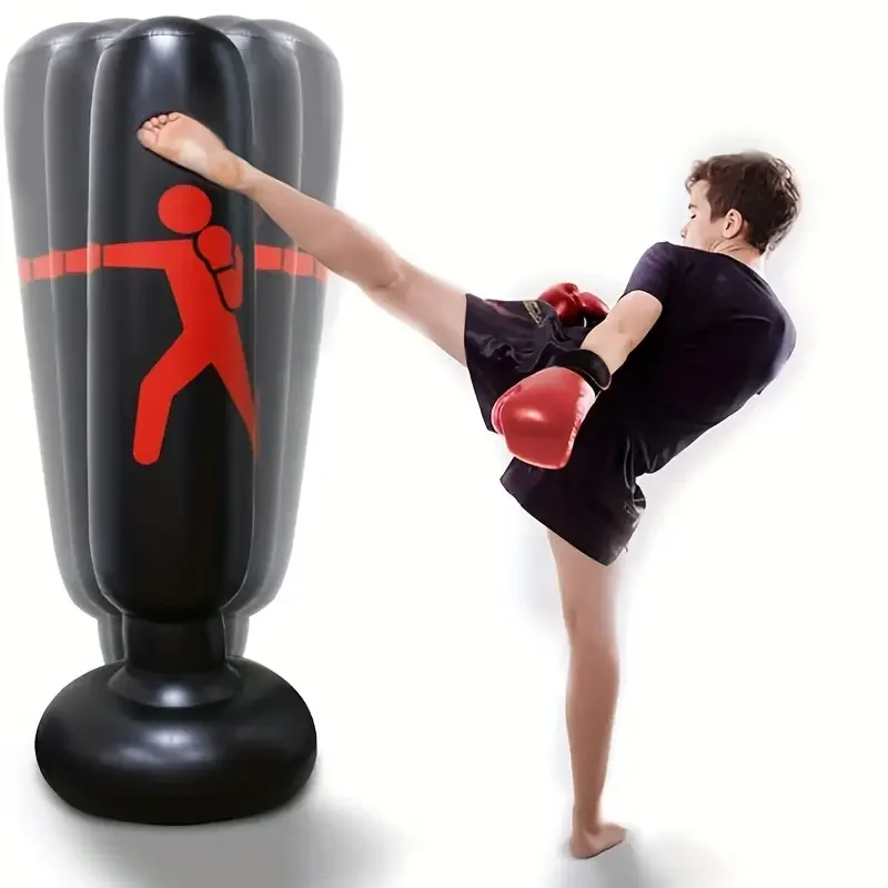 saco-infl-vel-do-boxe-com-apoio-63-polegadas-usado-para-o-di-rio