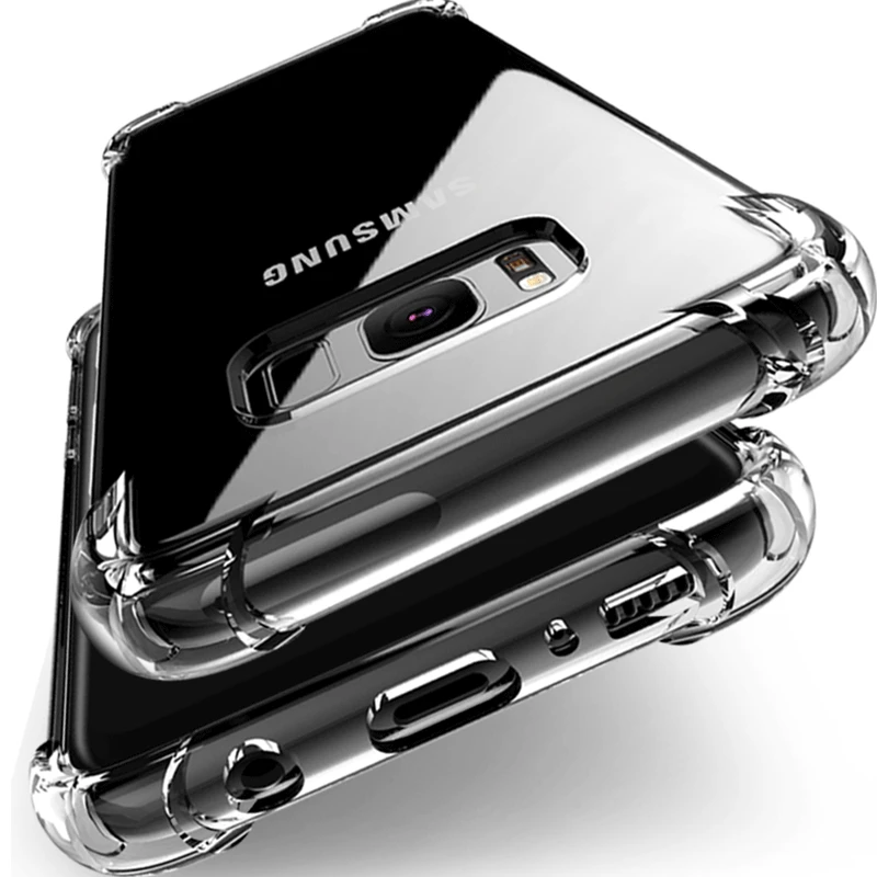 Thick Shockproof Silicone Phone Case on For Samsung Galaxy S20 S21 S22 Ultra FE S10 S9 S8 Plus S7 Edge Note 20 10 9 8 Back Cover best galaxy s22 ultra case