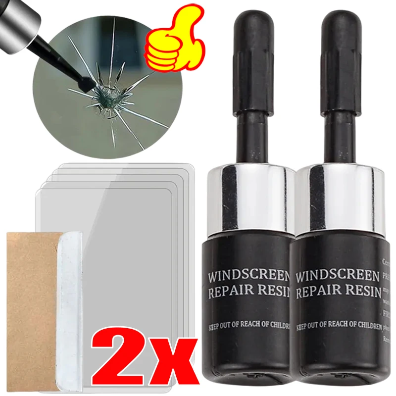 UniversalCarGlassScratchRepairAgentSetWindshieldWindowGlass