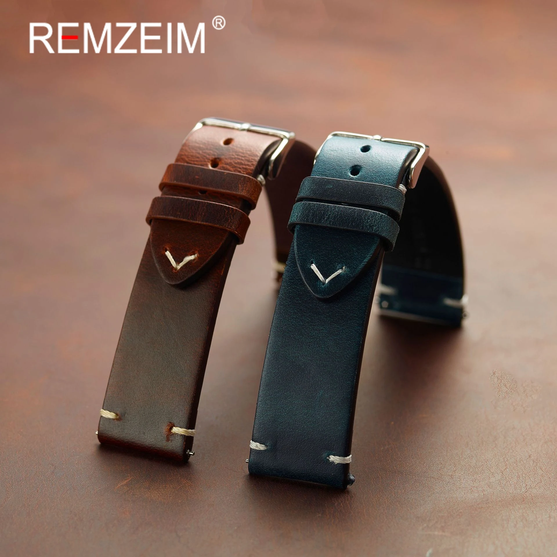 Timeless Genuine Leather Quick Release Watch Strap - Retro Cowhide Watch Band Accessory