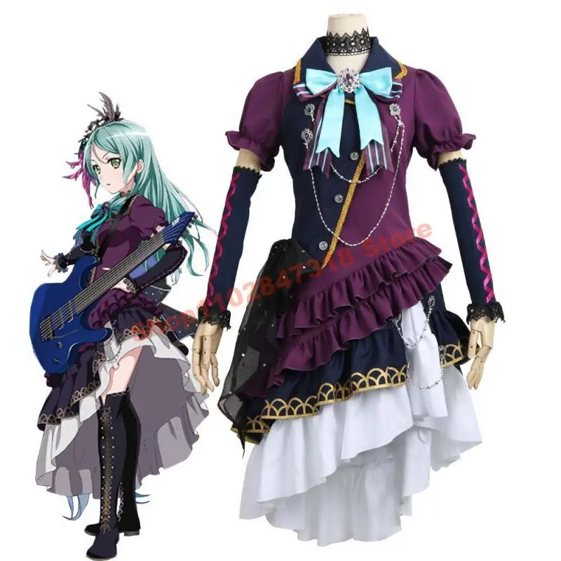 

BanG Dream! Sayo Hikawa Cosplay Dresses Band Roselia Guitarist Stage Performance Anime Costumes