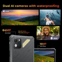Tablette robuste HOTWAV R11 Pro 8,7'' HD avec écran 120Hz, batterie massive de 10150mAh, charge rapide 20W, Android 16, super lampe de camping, 8 Go de RAM, 256 Go de ROM, appareil photo 64MP + 16MP, 1080P, tablette PC légère avec stylet, GPS, WiFi, OTG. 8