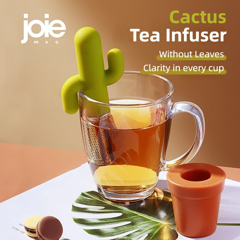 joie Cactus Tea infuser Cute Cactus Tea Strainer Stainless Steel A Infuser for Afternoon and Office Leaf Filtering