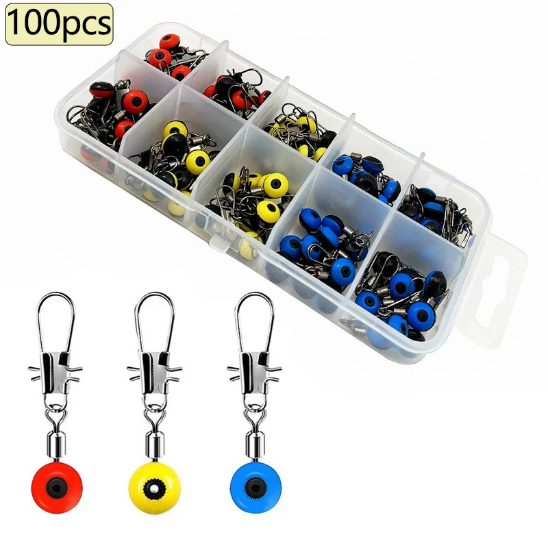 Pêche Pivotant, 5 Paquet 165lb Crochet Leurre Connecteur pour