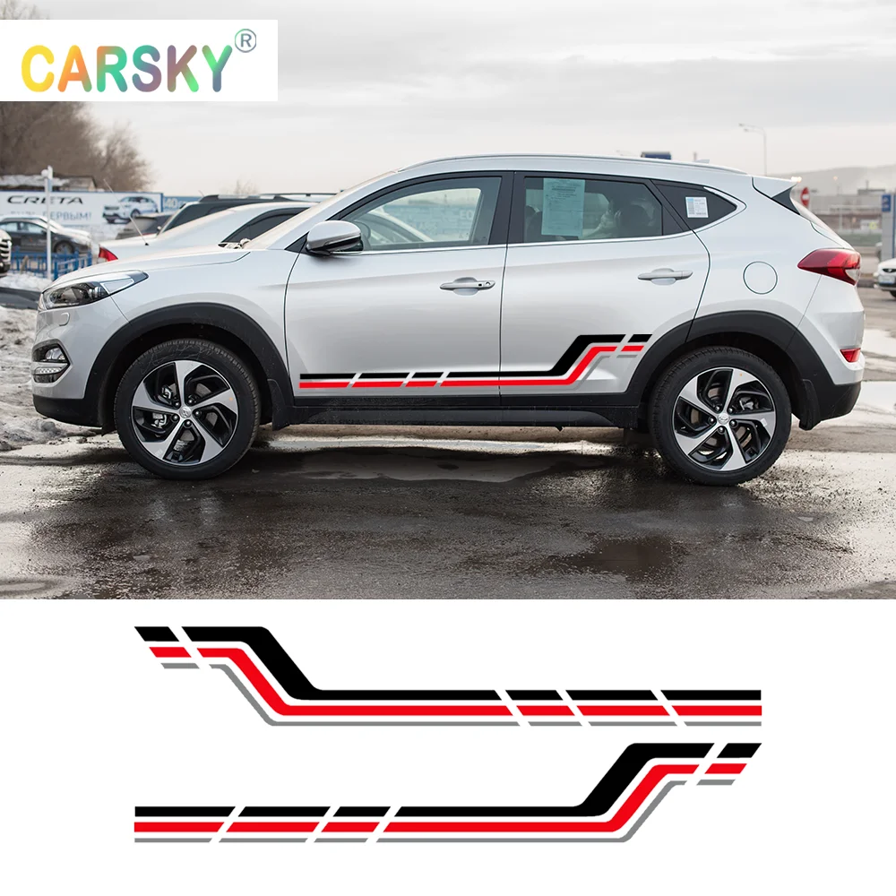 

Cool 2pcs Car Cover Assessoires Cut Decal Car Door Long Stripe Stickers For Windows Cars Trucks Car Door Long Stripe STICKER CAR