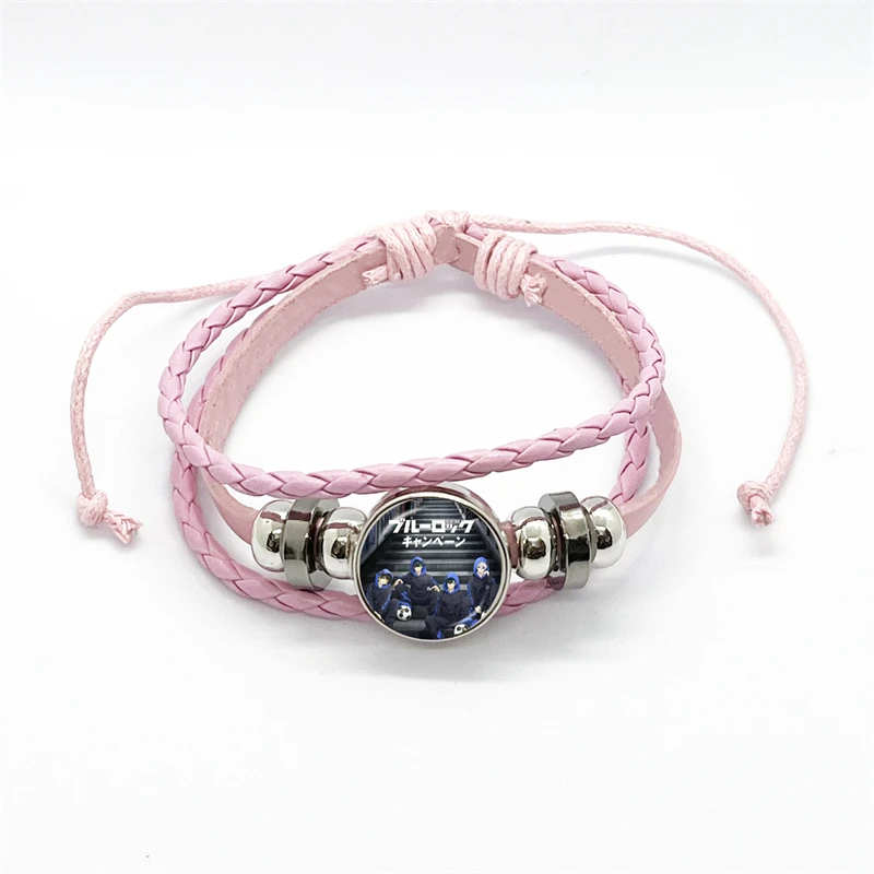 thumbnail image 1 of Pulsera de cuero con cierre azul de Anime para hombre y mujer, brazalete ajustable de estilo Punk, Cosplay Unisex, Isagi, yoachi, Chigiri, Bachira, 1 of 5