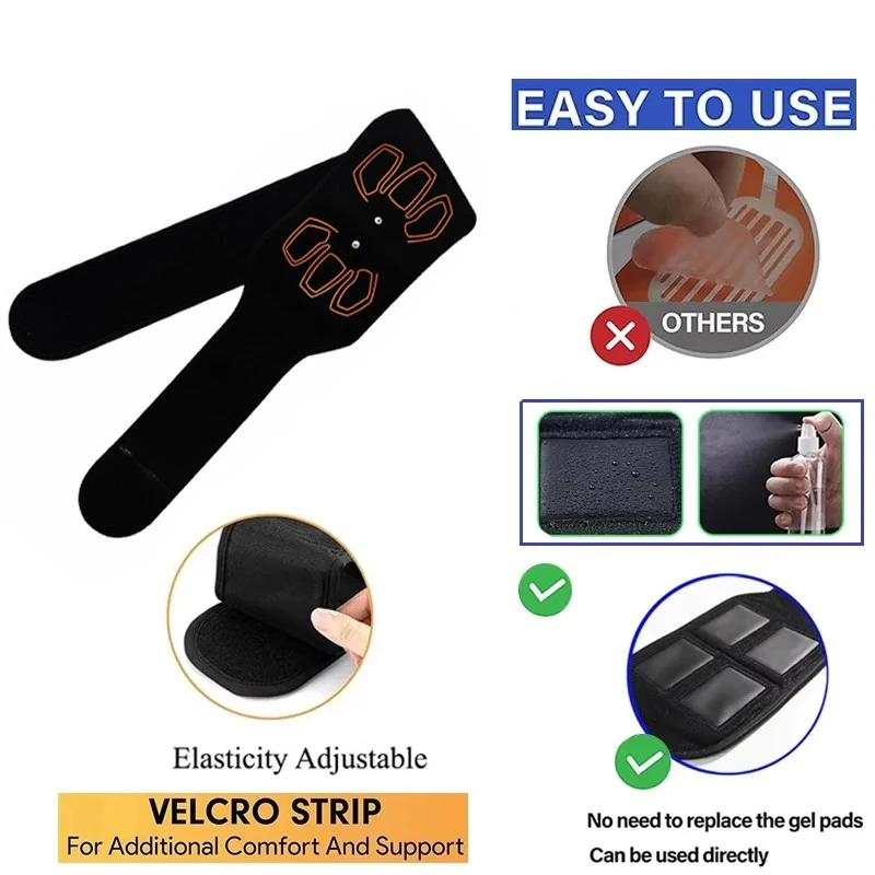 Electric Abdominal Toning Belt Smart EMS Muscle Stimulation Muscle Toner Ab Trainer Body Shaping Lose Weight Fitness Massager