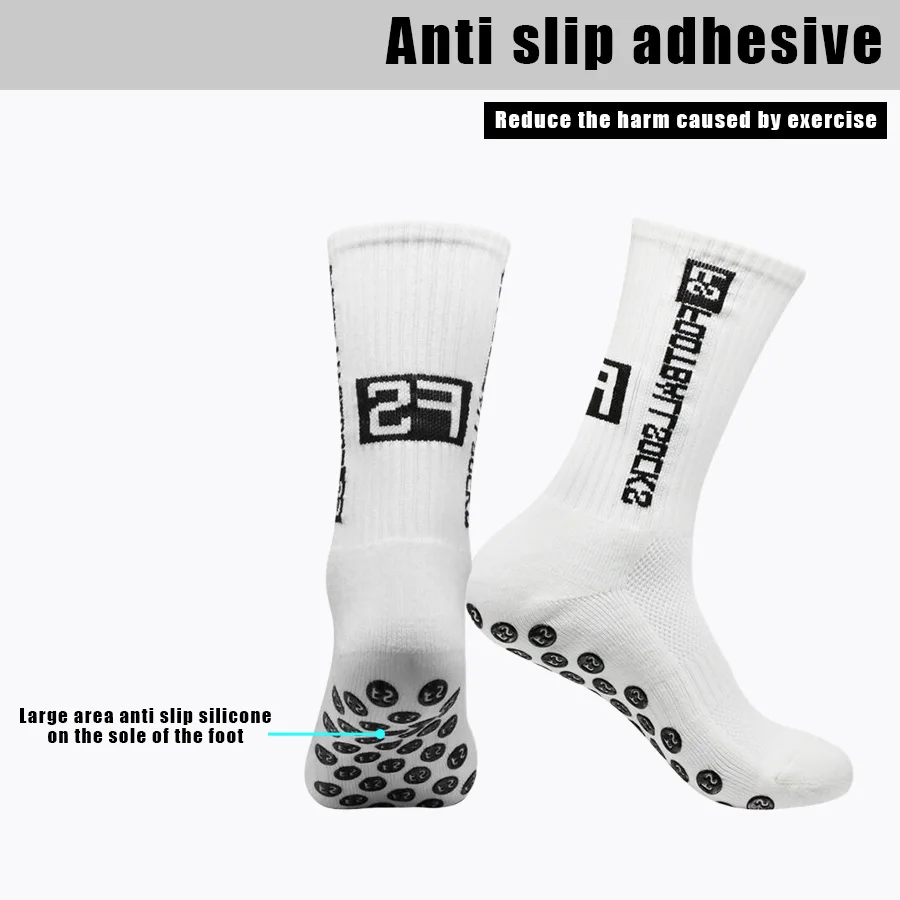 1/4/9 Paar Sportsocken für Herren und Damen, rutschfest, für Erwachsene, Teenager, Fußball, Basketball, Baseball, Rugby, Fußball, Radfahren, Laufen – Detail 5
