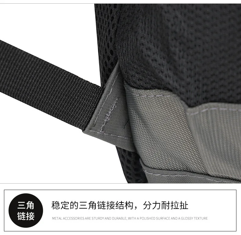 Neuer trendiger Rucksack für Studenten, Reiserucksack, koreanischer Stil, Unisex, Business-Casual-Laptoptasche, verdickte doppelte Umhängetaschen – Detail 15