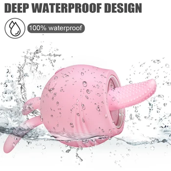Breast Sucking Soft Tongue Licking Vibrator Nipple Massager Female Masturbator Sex Toys for Women G Spot Clitoral Stimulator 6