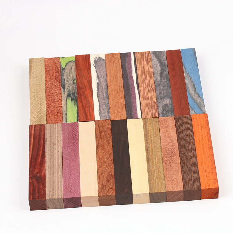Wood Pen Blanks for DIY Woodworking Projects, 120x20x20mm