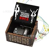 Wooden music box Wooden hand crank ornament Music box Michael Jackson music box Birthday gift 5