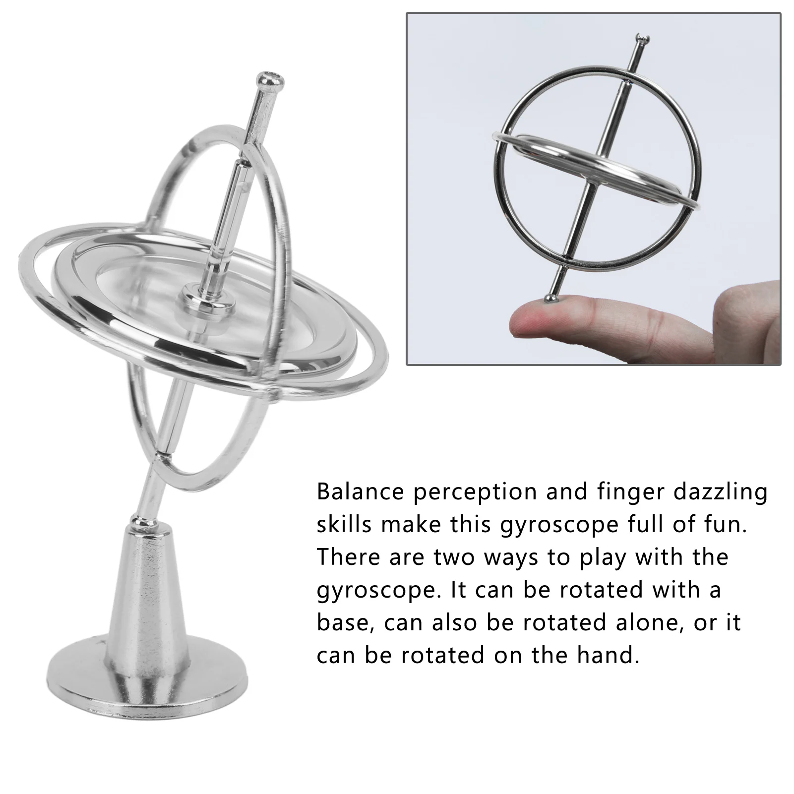 Self-balancing Gyroscope Anti-gravity Decompression Educational Toy Six Generations Colorful Finger Gyroscope Gift For Kids