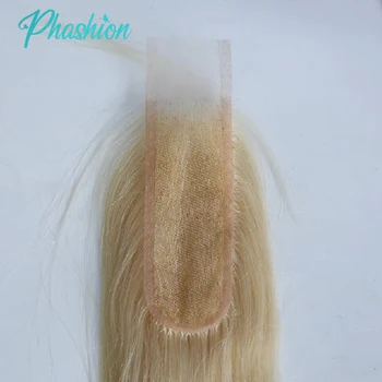 Phashion Kim K 2x6 Blonde Swiss Transparent Lace Closure 613 Straight Body Wave Deep Part Brazilian Remy Human Hair For Women 1