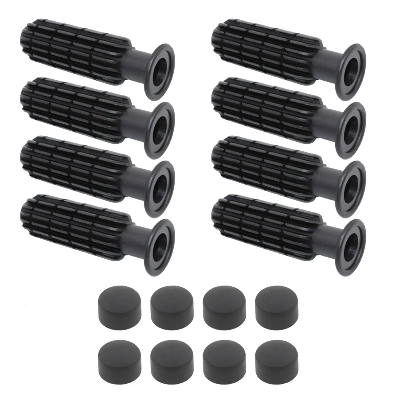 8Pcs Table Football Handles Easy Install Rod Table Soccer Lightweight Practical Octagonal Replacement Child Parts Accessories Table Football Game Tabletop Soccer Game