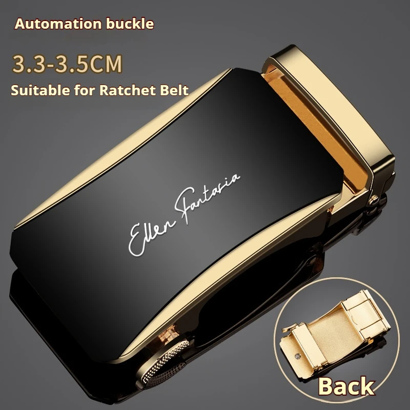 Ersatzteile für Herren-Ratschen gürtels chnalle, automatische Schnalle aus Aluminium für 3,2-3,5 cm Ratschen gürtel, automatische Gürtels chnalle – Detail 2
