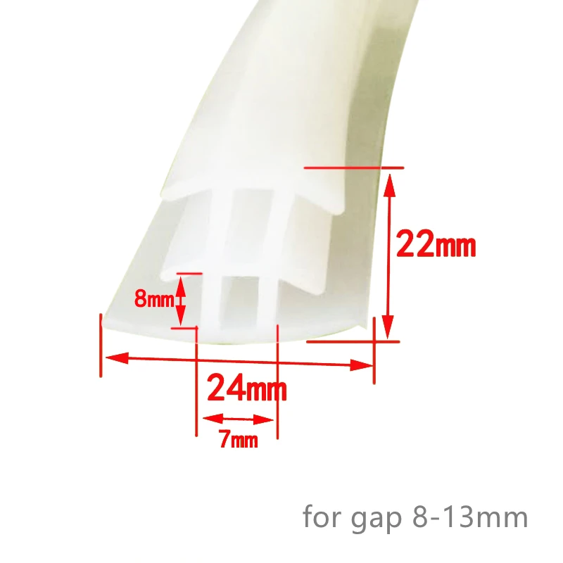 Description Picture 6 of itemCustom Solar Sealing Strip Rubber T Strip for Solar Photovoltaic Bracket Metal Cable Trench Cover Panel Seal White Translucent