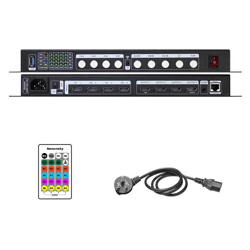 AMS-MTX 4*4 Ʈ ġ, 4K ø, ߿ Ƽ̵  ȭ ø,  ÷ ڽ, IR  