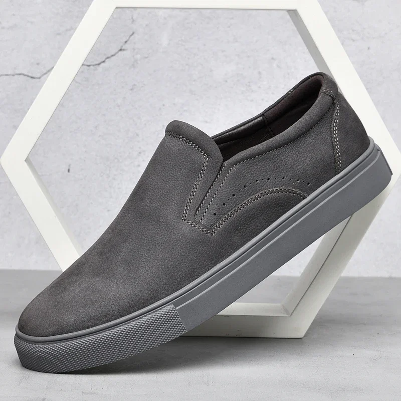 

Мужские деловые туфли, коричневые повседневные туфли из натуральной кожи, дышащие оксфорды, офисные универсальные туфли,