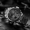 Black Sports Watch for Kids Students Men's Multifunction LED Digital Watch Waterproof Luminous Alarm Clock Electronic Watches 1