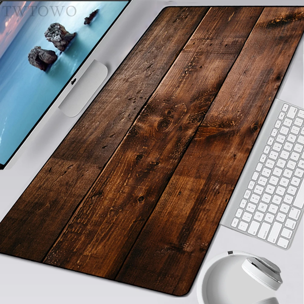 Wood Grain Textures Mouse Pad Gamer New Computer Custom Mouse Mat keyboard pad Gamer Carpet Office Anti-slip Mice Pad