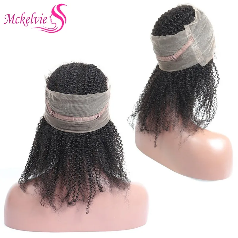 Afro Kinky 4b 4c Curly Pre Plucked 360 Lace Frontal Closure With Baby Hair Virgin Remy Human Hair 360 Lace Frontal Band Closure