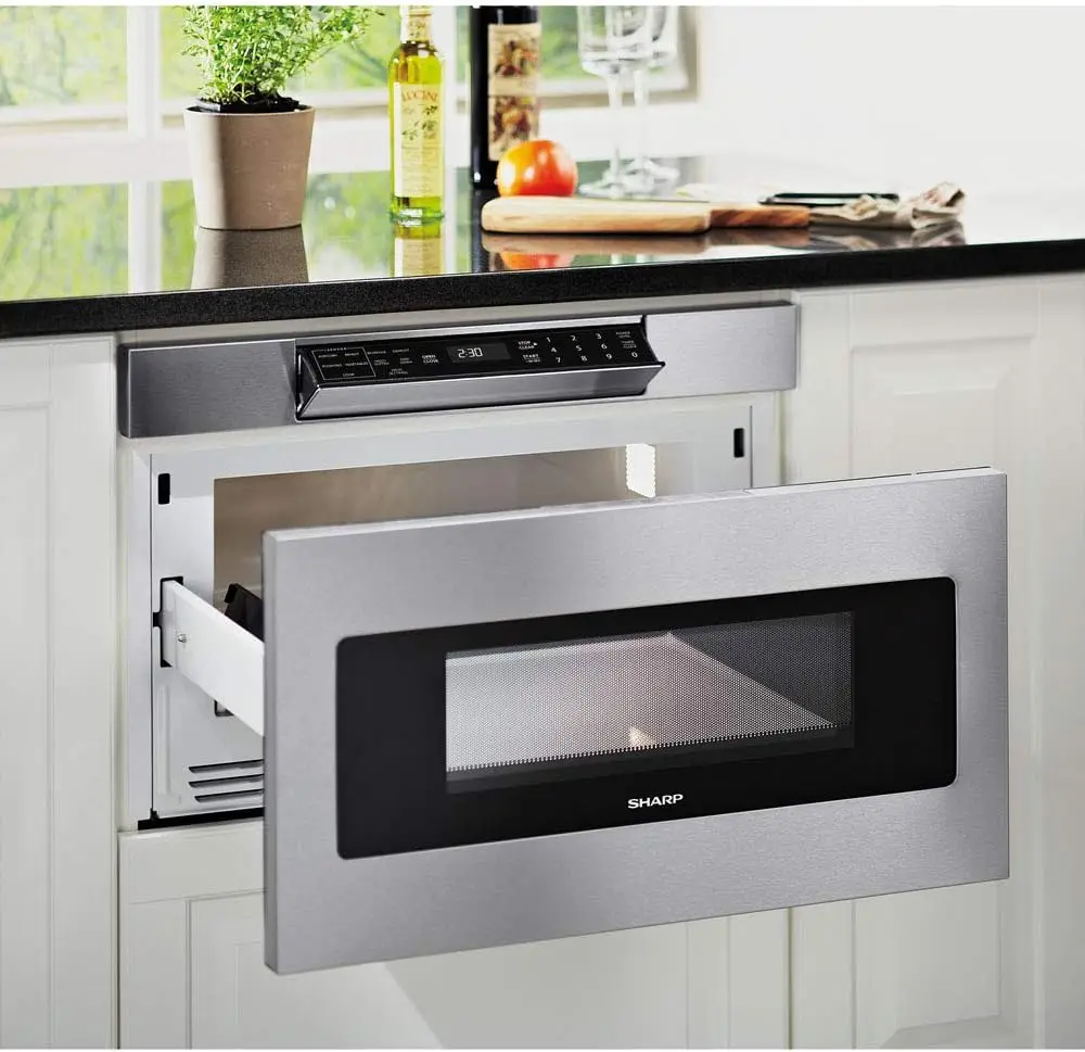 Built-In Microwave Drawer Stainless Steel SMD3070ASY Model Easy Touch Automatic Drawer System Smoothly Opens and Enables 2