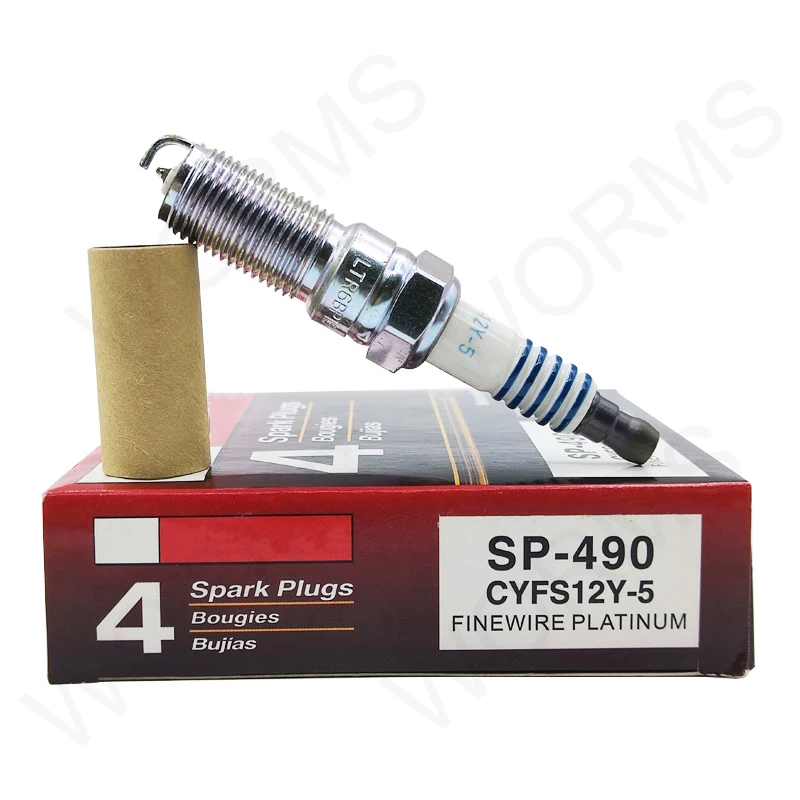 

4PCS SP-490 CYFS-12Y-5 Platinum Iridium Spark Plug For Ford Escape Fusion SP490 CYFS12Y5 SP 490 AYSF32YPC Car Candles