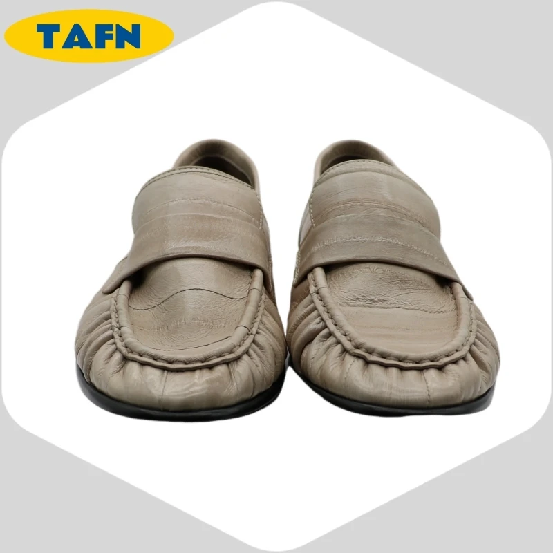 Loafers Slip-on Flat Shoes Trendy Style High-End Good-Looking All-Matching Comfortable Refined and Simple A40101 5