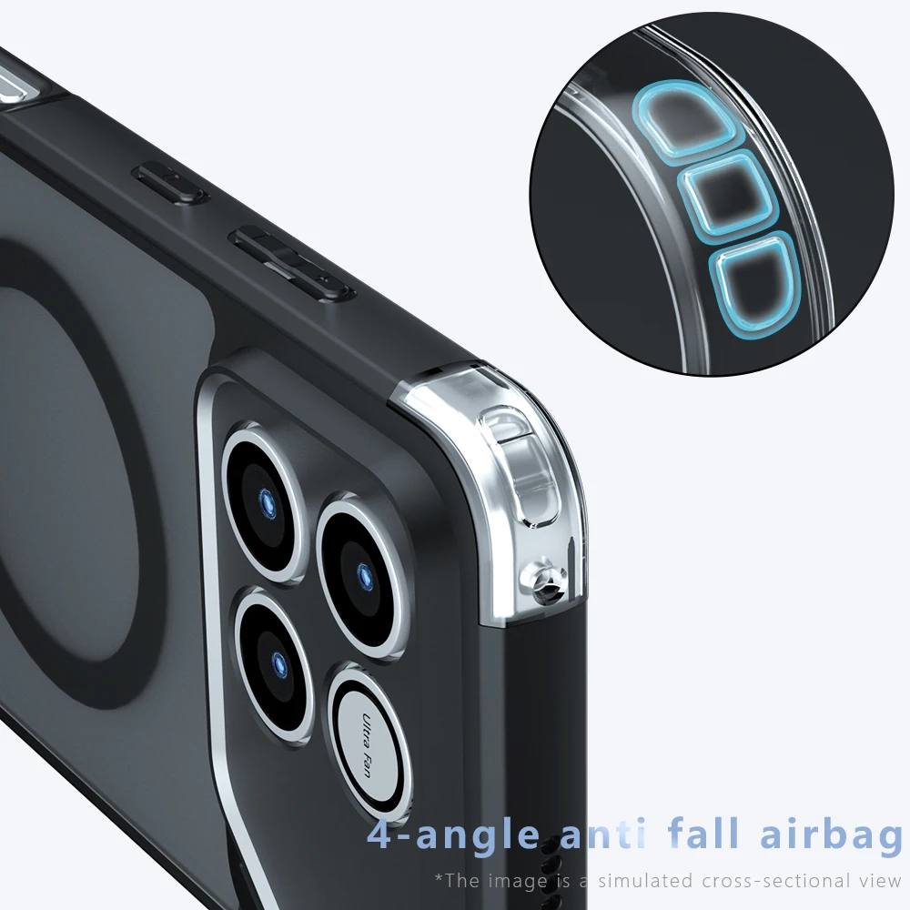 Luxury Magnetic Ultra-Thin Frosted Skin-Friendly Acrylic Case - Shockproof Bumper Cover