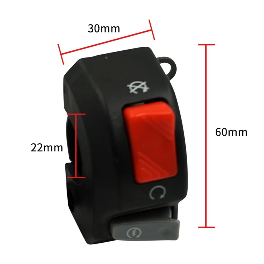 Motorcycle Switch Universal 7/8inch Handlebar Fog Hedlight Horn Start Kill Switch ON OFF Button 12V For ATV Scooters Snowmobile